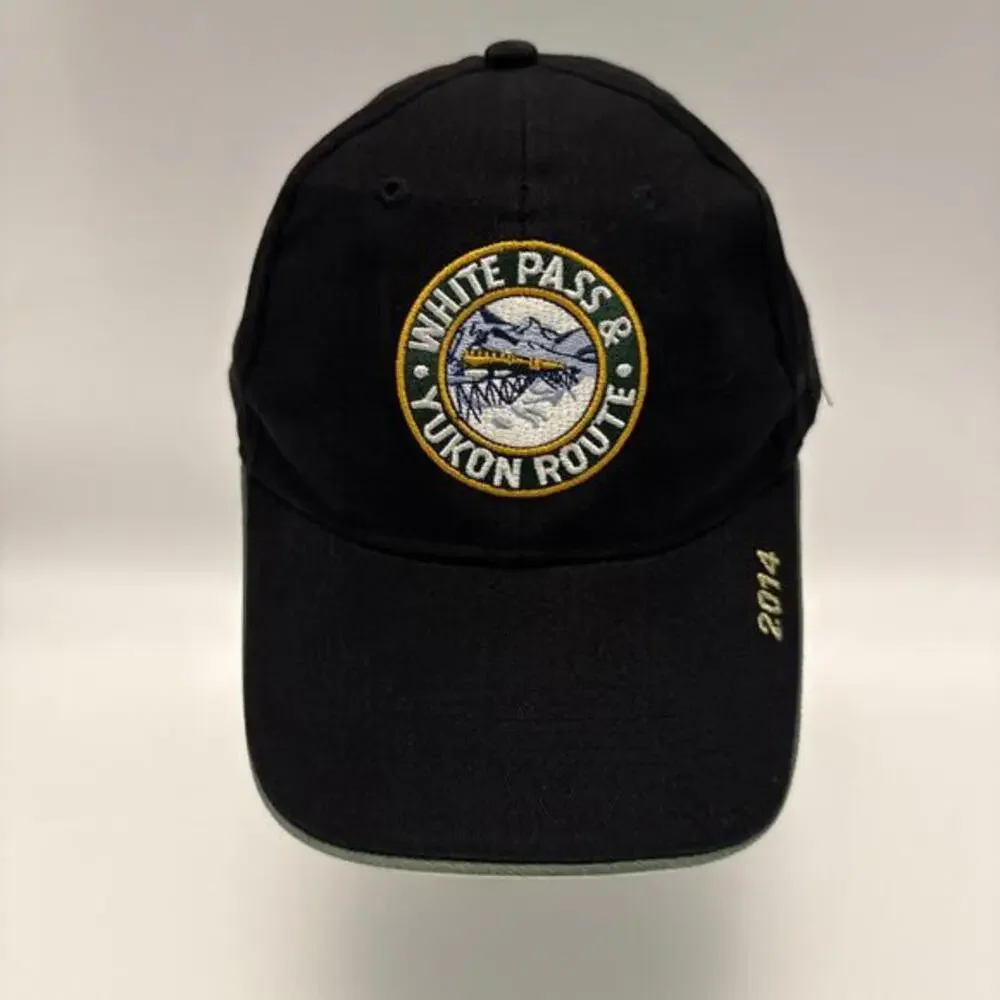 White Pass & Yukon Route Skagway Alaska Black Cotton Baseball Cap Unisex‎ OS